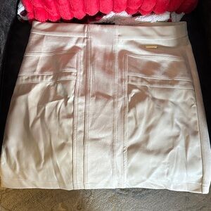 Marc New York Cream Mini Skirt